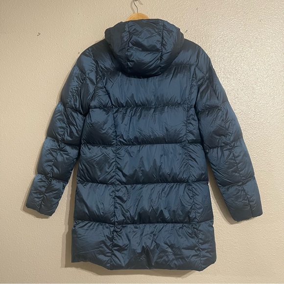 Eddie Bauer Luna Peak Down Hooded Parka Blue jacket - Picture 4 of 11